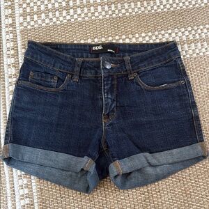 BDG Indigo Denim Shorts with Rolled Hem